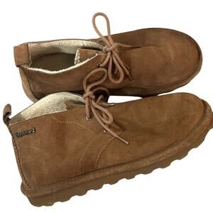 BEARPAW skye chukka ankle boots size 9 brown suede